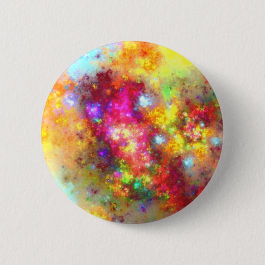 未加工フラクタルの芸術 缶バッジ (正面)