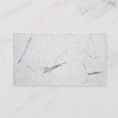 未加工ヴィンテージの紙の質の名刺 名刺 (裏面)