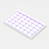 未加工付箋カレンダー – 紫 ポストイット (アングル)