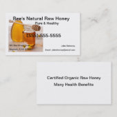 未加工蜂蜜の名刺 名刺 (正面/裏面)