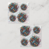 未加工開花：エネルオーガニックギー スクエア名刺 (正面/裏面)