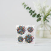 未加工開花：エネルオーガニックギー スクエア名刺 (スタンド正面)