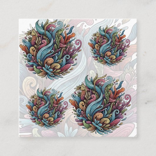 未加工開花：エネルオーガニックギー スクエア名刺 (正面)