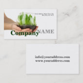 未加工食糧緑の健康な生命ベジタリアンカード 名刺 (正面/裏面)