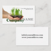 未加工食糧緑の健康な生命ベジタリアンカード 名刺 (正面/裏面)