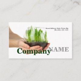 未加工食糧緑の健康な生命ベジタリアンカード 名刺