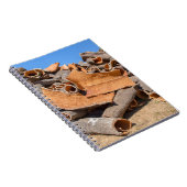 未加工material.JPGとしてコルクの樹皮の積み重ね ノートブック (右側)