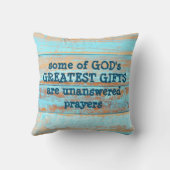 未回答の祈りの言葉装飾用クッション クッション (裏面)