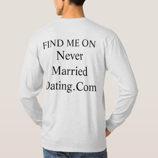 未婚ですデートして下さい.com パーカー tシャツ (裏面)