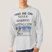 未婚ですデートして下さい.com パーカー tシャツ (正面)