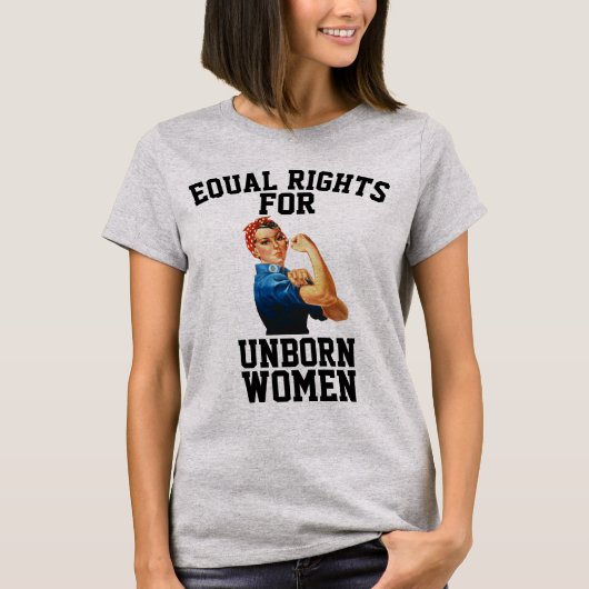 未婚の女性Tシャツの平等な権利 Tシャツ (正面)