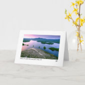 未婚の崖の写真カード カード (黄色い花)