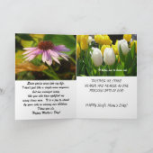 未婚の母からの未婚の母への母の日カード カード (内部)