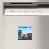 未完のカルタ小ミナレット – ヒヴァ,ウズベキスタン マグネット (インサイチュ (食洗機))