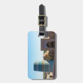 未完のカルタ小ミナレット – ヒヴァ,ウズベキスタン ラゲッジタグ (正面縦)