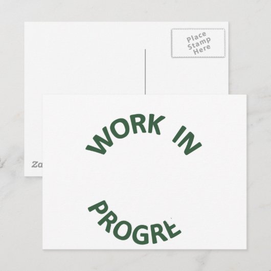 未完了作業中 ポストカード (正面/裏面)