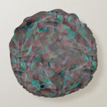 未完成の壁の漆喰に茶色とシアン色の斑点