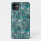 未完成の壁の漆喰の上にスポッティング緑がかったシアン Case-Mate iPhoneケース (裏面)