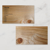 未完成の木材 名刺 (正面/裏面)