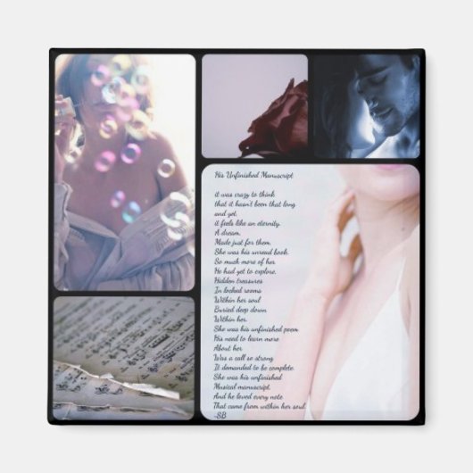 未完成原稿の詩の編集1 マグネット (正面)