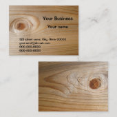 未完成木の名刺 名刺 (正面/裏面)
