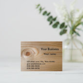 未完成木の名刺 名刺 (スタンド正面)