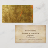 未完成金ぱくの表面のイメージ 名刺 (正面/裏面)