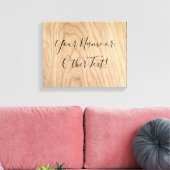 未完素朴モダンの木目パターン印刷 キャンバスプリント (インサイチュ (リビング))