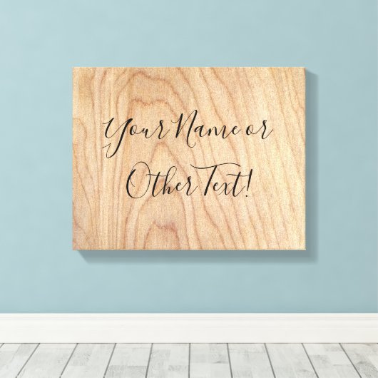 未完素朴モダンの木目パターン印刷 キャンバスプリント (インサイチュ (ウッドフロア))