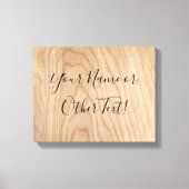 未完素朴モダンの木目パターン印刷 キャンバスプリント (正面)