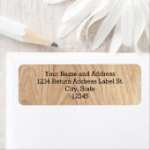 未完素朴モダンの木目パターン印刷 ラベル (インサイチュ)