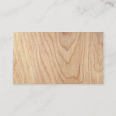 未完素朴成の木目模様を印刷 名刺 (裏面)