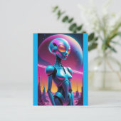 未定レトロ未来主義 – Ken Gage Art ポストカード (スタンド正面)