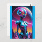 未定レトロ未来主義 – Ken Gage Art ポストカード (正面/裏面)