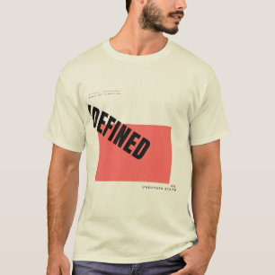 未定義のテクノロジー タイポグラフィ デザイン Tシャツ