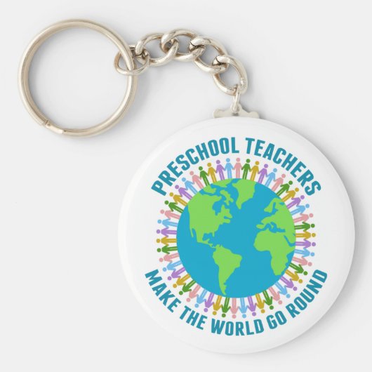 未就学の先生が世界をキュート キーホルダー (正面)