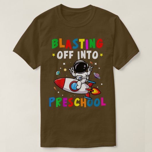 未就学児への爆破新学期ボーイズKi Tシャツ (デザイン正面)