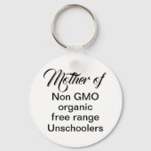 未就学母ホームスクールの子供おもしろい引用文 キーホルダー (正面)