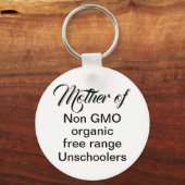 未就学母ホームスクールの子供おもしろい引用文 キーホルダー (正面)