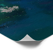 未感動のカエル、モネ《植物》スイレンカエルプリント ポスター (角)