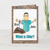 未成年の男性マンガの誕生日より60歳の面白い カード (正面)