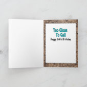 未成年の男性マンガの誕生日より60歳の面白い カード (内部)