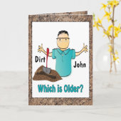 未成年の男性マンガの誕生日より60歳の面白い カード (黄色い花)