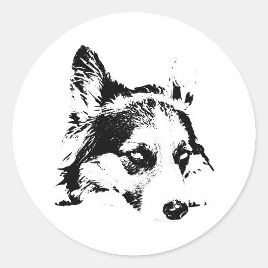 未成年の顔 ラウンドシール (正面)