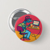 未払いのインターンピン 缶バッジ (正面&裏面)