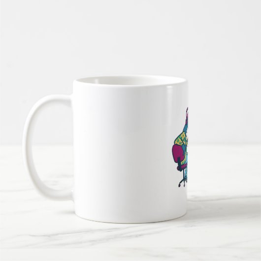 未払いのインターン編集マグカップ コーヒーマグカップ (左)