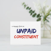 未払い構成ポストカードからのメッセージ ポストカード (スタンド正面)