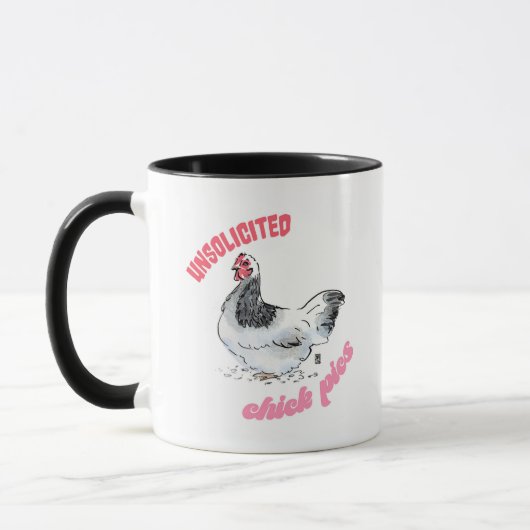 未承諾のシック写真- Sussex Chicken Mug マグカップ (左)