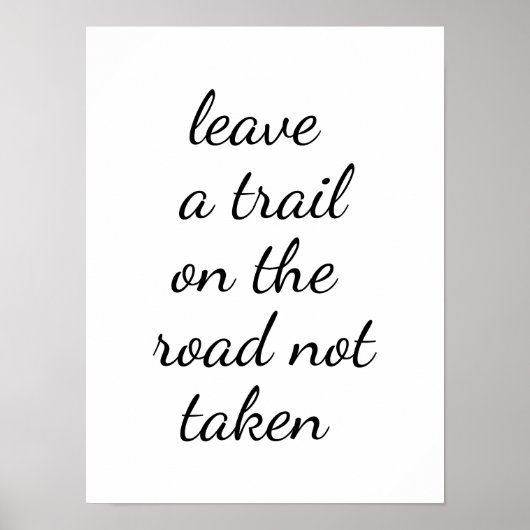 未採用の道路 ポスター (正面)