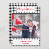 未来からのメリークリスマスMr.とMrs.カード (正面/裏面)
